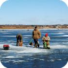 Рыбалка по последнему льду на больших озёрах